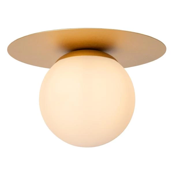 Lucide TRICIA - Flush ceiling light - Ø 25 cm - 1xE27 - Matt Gold / Brass - detail 1